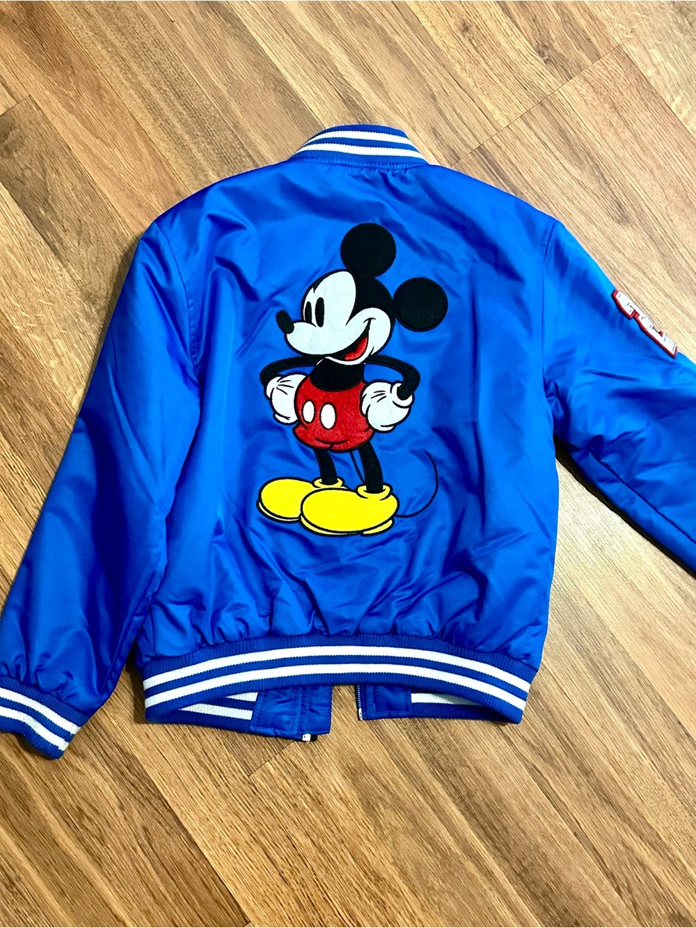 Disney Blue Mickey Mouse Varsity Jacket